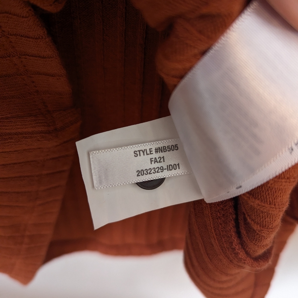 Madewell Rust Button-Up Ribbed Top - Picture 12 of 12